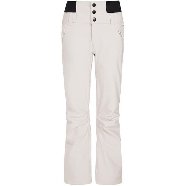 Womens Protest LULLABY off white Soft Shell High Waist Ski Pant- Regular  leg