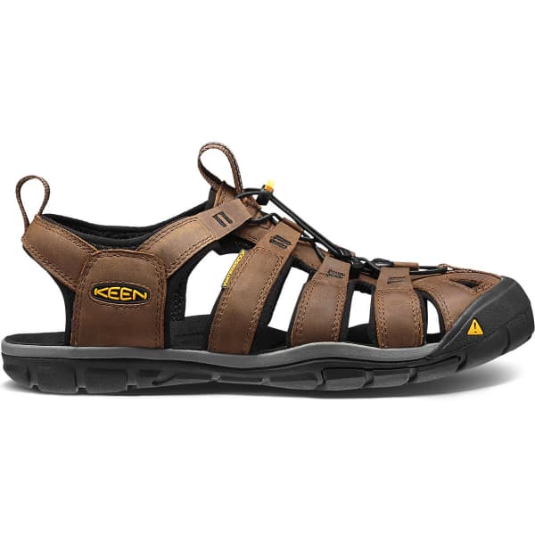 KEEN CLEARWATER CNX LEATHER DARK EARTHER BLACK Hiking sandal