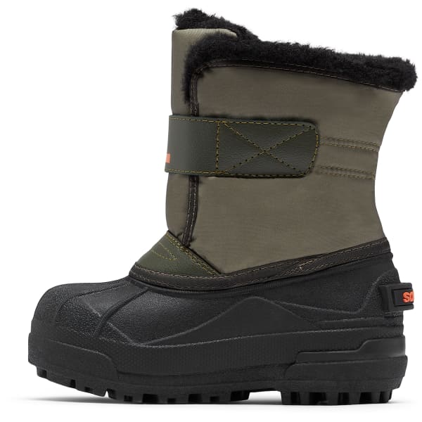 SOREL CHILDRENS SNOW COMMANDER STONE GREEN ALPINE TUNDRA Winter boot