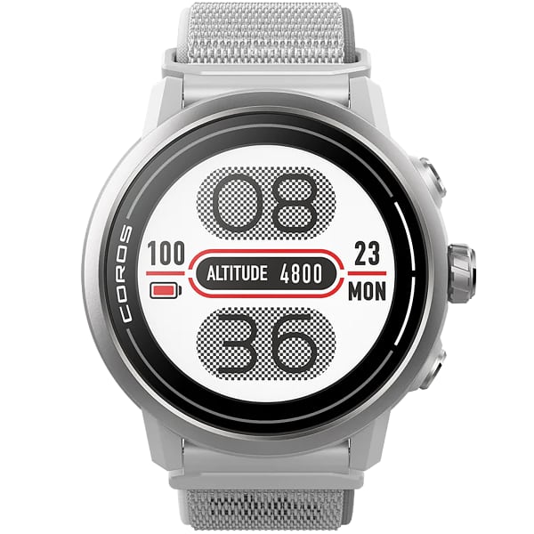 Coros Pace 2 Reloj GPS Correa de nailon Blanco