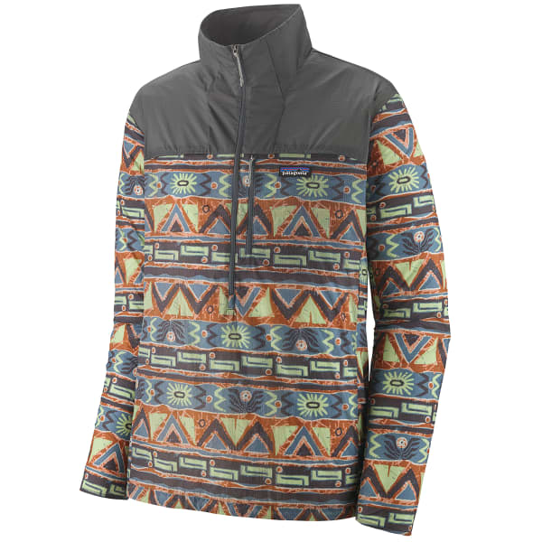 PATAGONIA M S HOUDINI STASH 1 2 ZIP P O HIGH HOPES GEO FORGE GREY Trail running jacket
