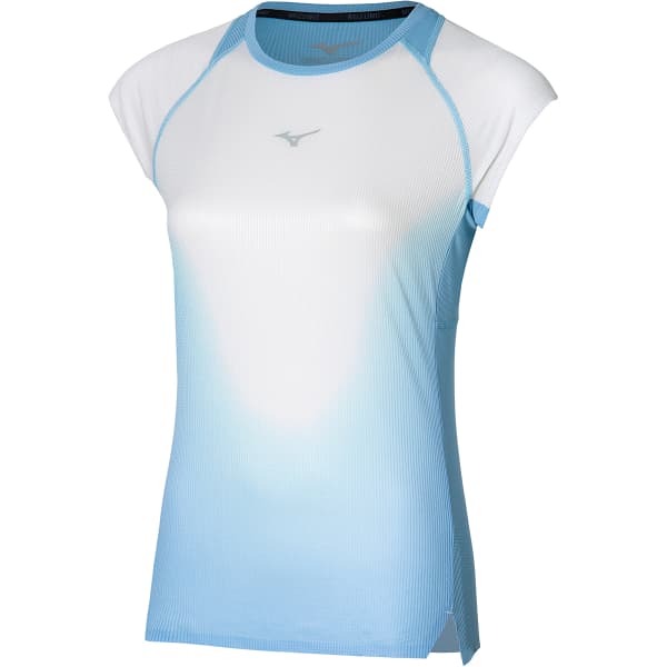MIZUNO AERO TEE W CERULEAN Running T shirt