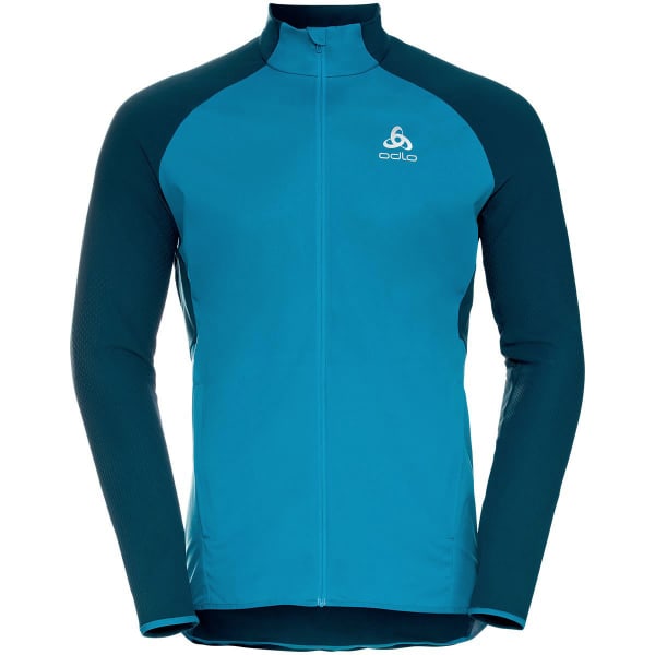 ODLO ZEROWEIGHT PRO WARM HYBRID DEEP DIVE STUNNING BLUE Running jacket