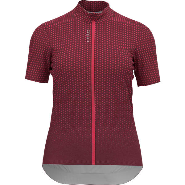 ODLO-ZEROWEIGHT CHILL-TEC STAND-UP COLLAR S/S FULL ZIP W
