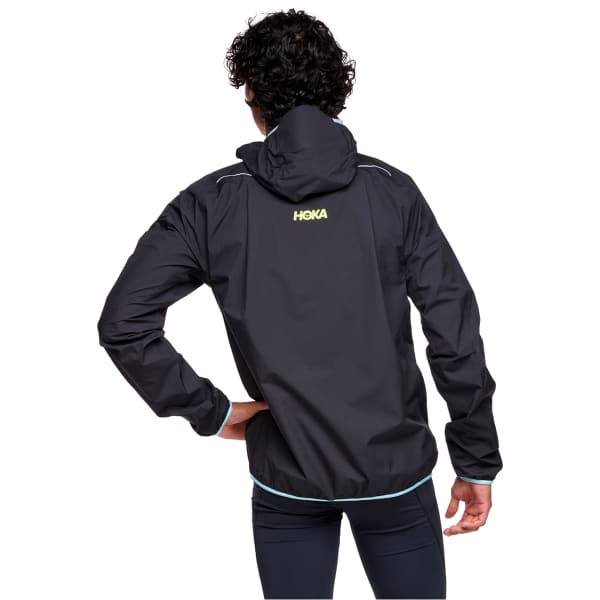 HOKA ONE ONE TECSKY WATERPROOF JACKET BLACK - Running jacket