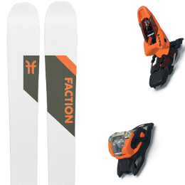 Pack ski alpin FACTION FACTION CT 3.0 + MARKER SQUIRE 11 ORANGE/BLACK - Ekosport