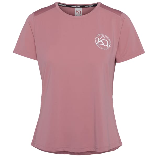 KARI TRAA-VILDE ACTIVE TEE PASTEL DUSTY PINK Running T-shirt