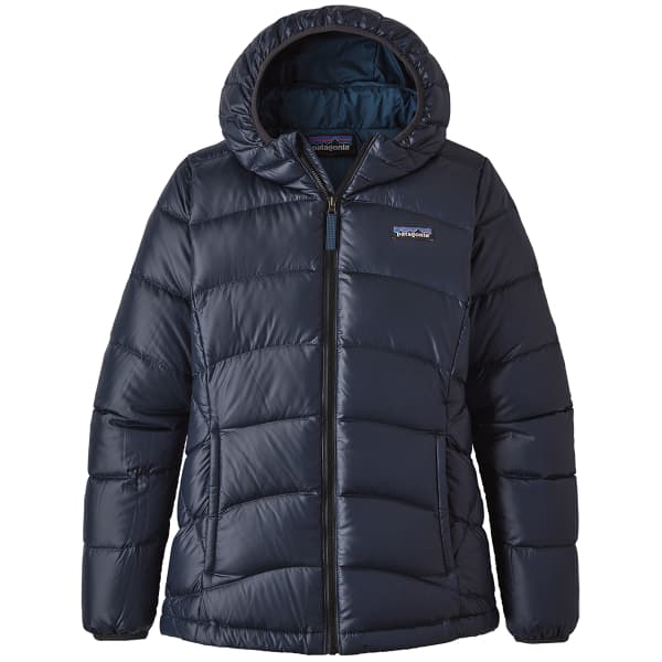 PATAGONIA GIRLS HILOFT DOWN SWEATER HOODY Unicolore Ski down jacket