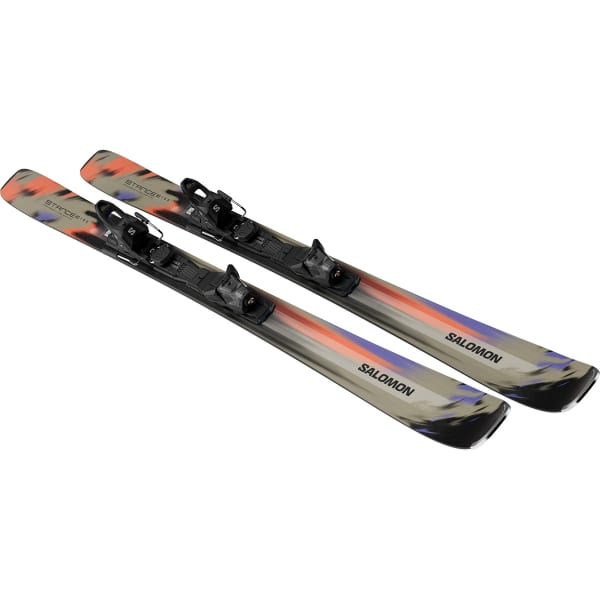 SALOMON STANCE 80 + M10 GW KELP/NASTURTIUM/BLACK - Alpine ski set