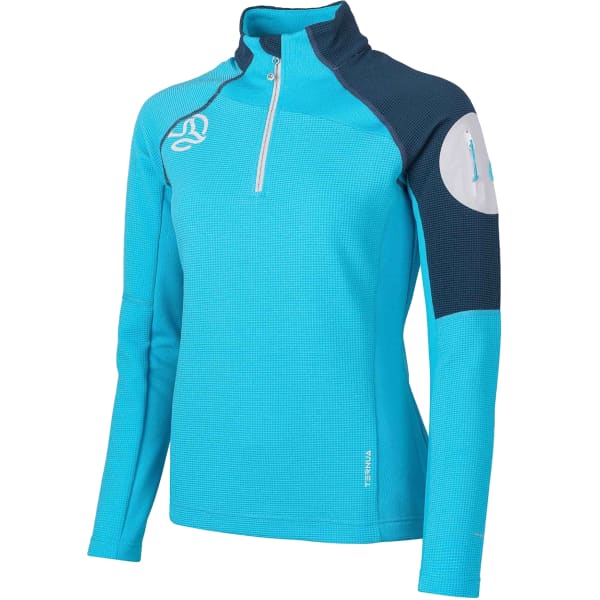 TERNUA LEMIKA 1 2 ZIP W FRESH OCEAN Ski touring ski fleece