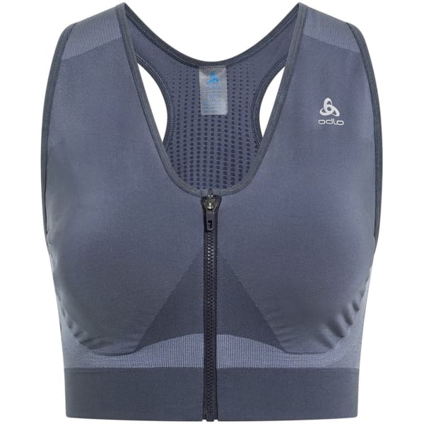 ODLO-SEAMLESS HIGH SPORT BRA INDIA INK/FOLKSTONE GRAY - Brassière trail