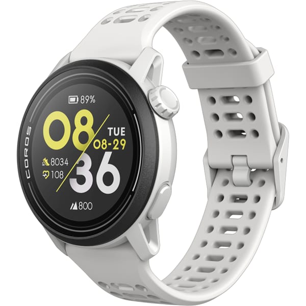 Montre connectée sport GPS Coros Pace 2 avec bracelet en silicone blanc –