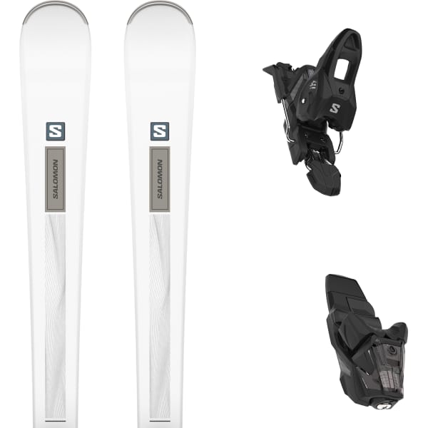 SALOMON-E S/MAX N°6 + M10 GW L80 W WHITE/GREY - Alpine ski set
