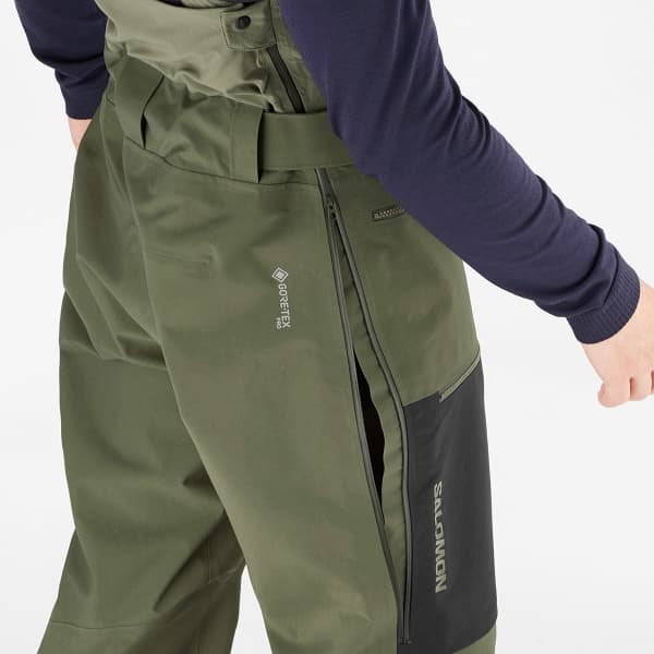 SALOMON QST GORE TEX PRO BIB M OLIVE GREEN DEEP Pantalon de ski