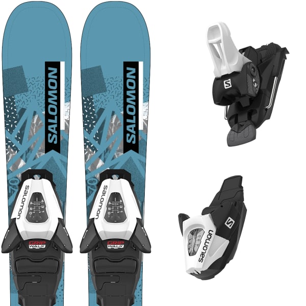 SALOMON-L QST JR XS + C5 GW J85 Unicolore - Alpine ski set