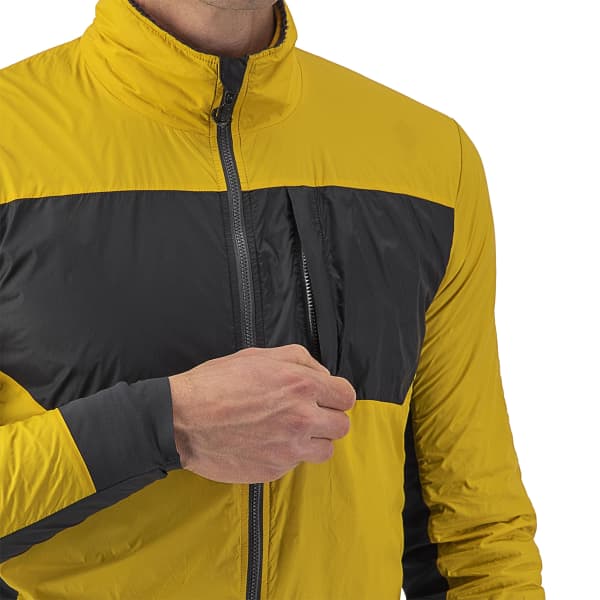 CASTELLI UNLIMITED PUFFY JACKET GOLDENROD/DARK GRAY - Cycling jacket