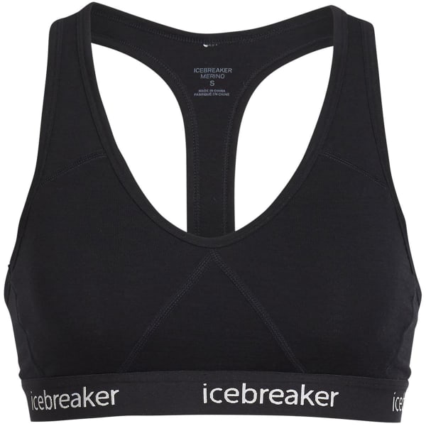ICEBREAKER-WMNS SPRITE RACERBACK BRA BLACK - Running bra