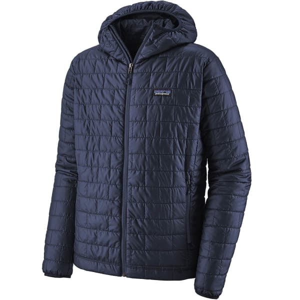 PATAGONIA M'S NANO PUFF HOODY CLASSIC NAVY - Hiking down jacket