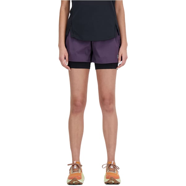 Womens New Balance Impact Run 2-in-1 Shorts