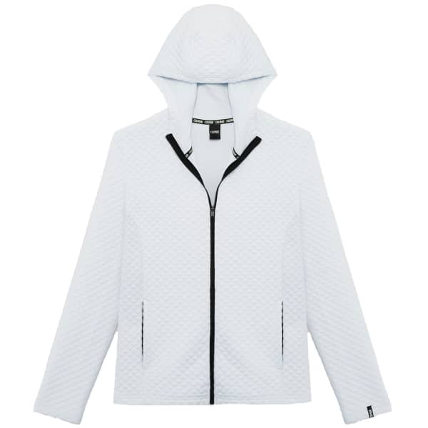 Ladies white sweatshirt jacket sale