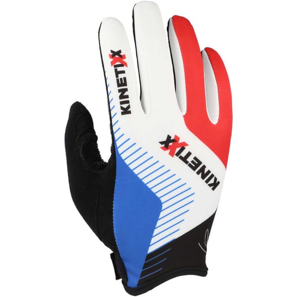 KINETIXX-KEKE FOURCADE JR BLUE/WHITE/RED - Cross-country ski glove