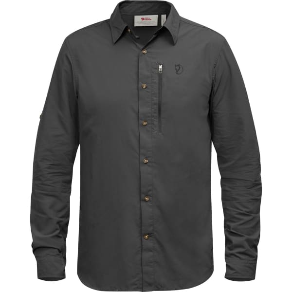 FJALLRAVEN ABISKO HIKE SHIRT LS M DARK GREY Chemise randonn e