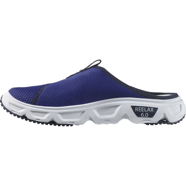 Salomon Reelax Slide 6.0 Men's Recovery Shoes, Cushioned Stride, Instant  and Durable Comfort, and Versatile Wear, Blue Ashes, 11.5, Blue Ashes White  Pearl Blue, 46 2/3 EU : Buy Online at Best