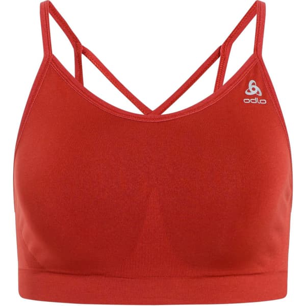 ODLO-SEAMLESS SOFT SPORTS BRA CINNABAR-GREY MELANGE - Running bra