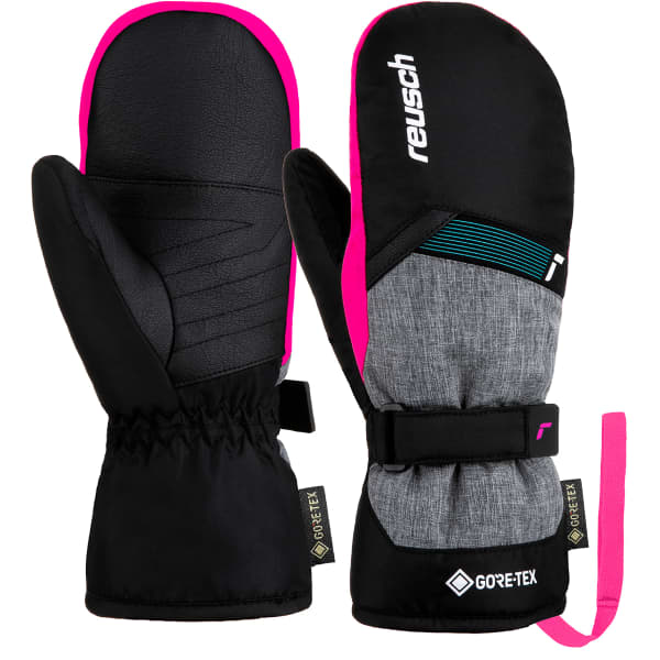 reusch flash gore-tex jr mitt - noir / gris - taille 9/10 ans 2024