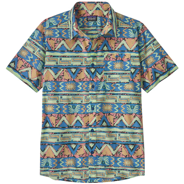 PATAGONIA M S GO TO SHIRT HIGH HOPES GEO SALAMANDER GREEN Shirt