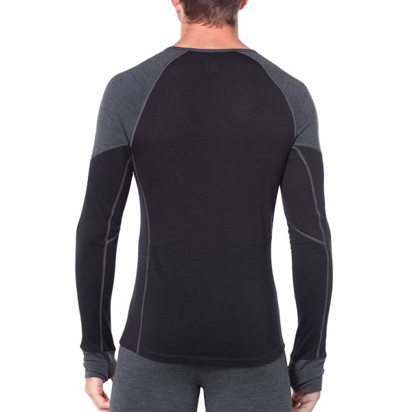 Icebreaker MERINO 260 ZONE LS HALF ZIP UNDERSHIRT JET HEATHER/BLACK -  Undershirt - jet heather/black/grey 