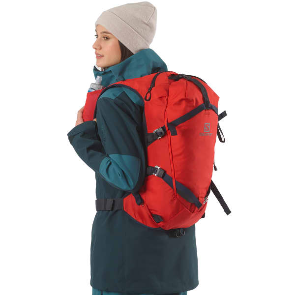 SALOMON MTN 15 FIERY RED - Ski touring backpack