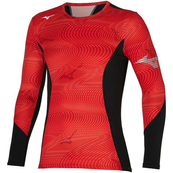 Mizuno Bt Virtual Body G3 Crew Shirt Fiery Red 2023 at Ekosport