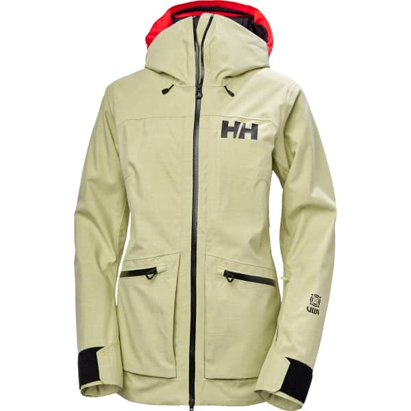 HELLY HANSEN W POWDERQUEEN 3.0 JACKET ICED MATCHA - Ski jacket