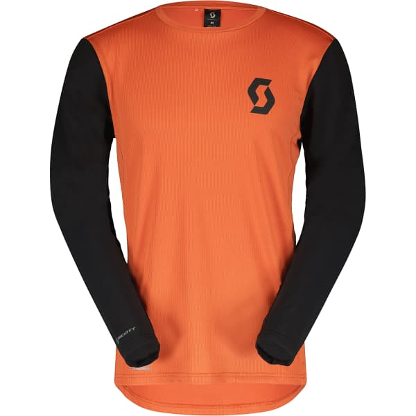 SCOTT SHIRT M S TRAIL VERTIC LS BLAZE ORANGE BLACK 23