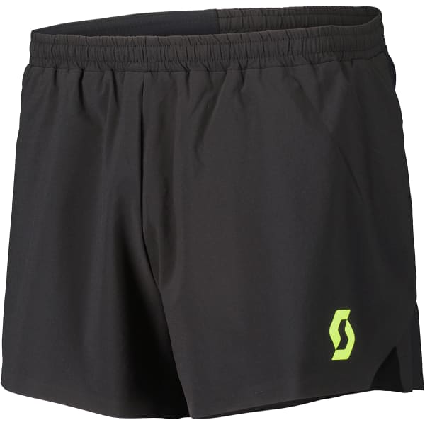 SCOTT SPLIT SHORTS M S RC RUN BLACK YELLOW Running shorts