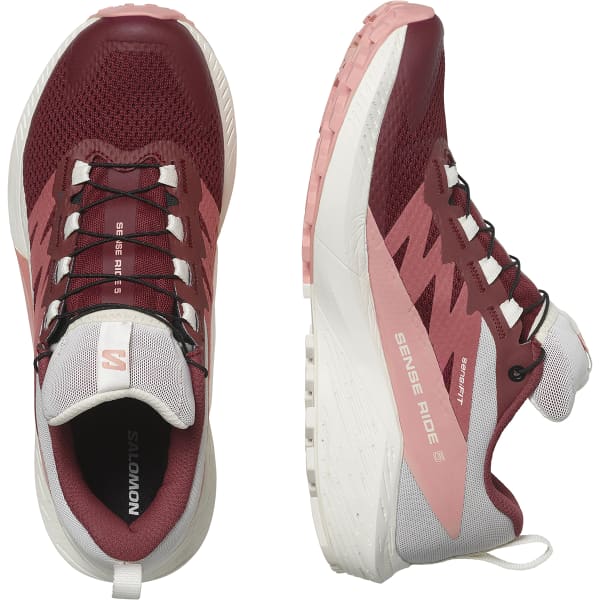 SALOMON-SENSE RIDE 5 GORE-TEX W SYRAH/VANILLA ICE/PEACH