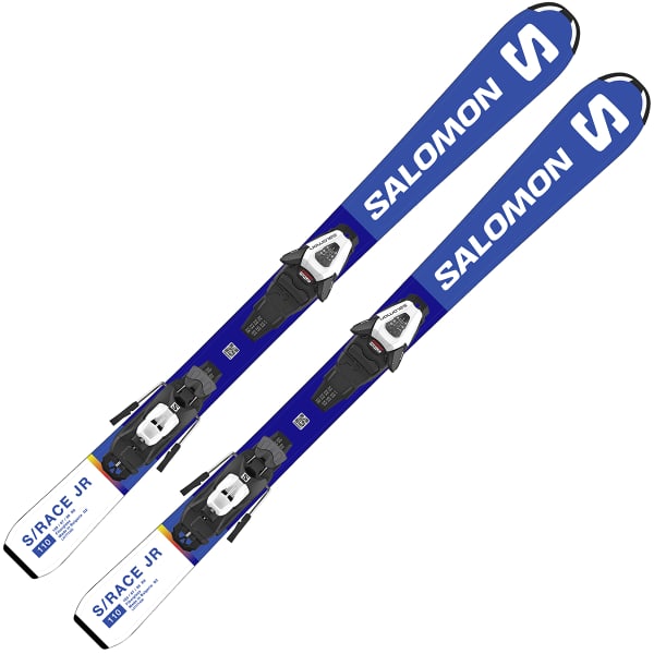 Salomon E S/Race S+C5 J75 アルペン 100cm SALOMON-S/RACE JR S + C5 GW J75 Unicolore - Alpine ski set
