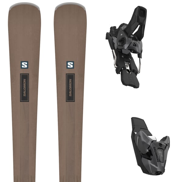 SALOMON E S MAX N 12 Z12 GW BROWN BLACK Alpine ski set
