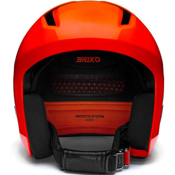 BRIKO VULCANO 2.0 SHINY ORANGE FLUO - BLACK - Ski helmet