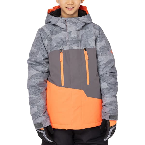 686 BOYS GEO INSULATED JKT CHARCOAL CAMO CLRBLK Snowboard jacket