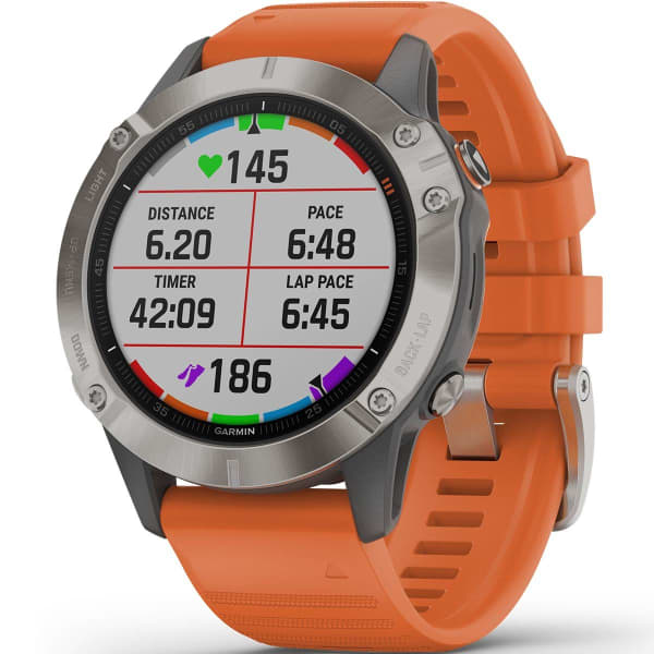 Garmin watch fenix 6 sapphire orange band online