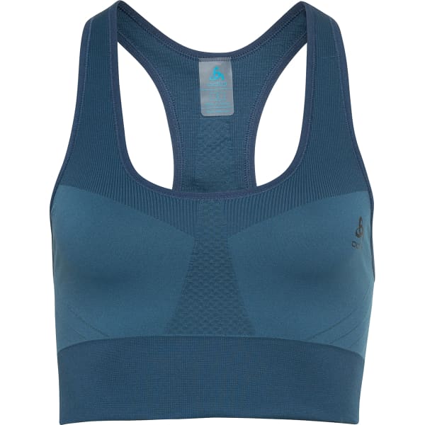 ODLO-SPORTS BRA SEAMLESS MEDIUM BLUE WING TEAL - Running bra