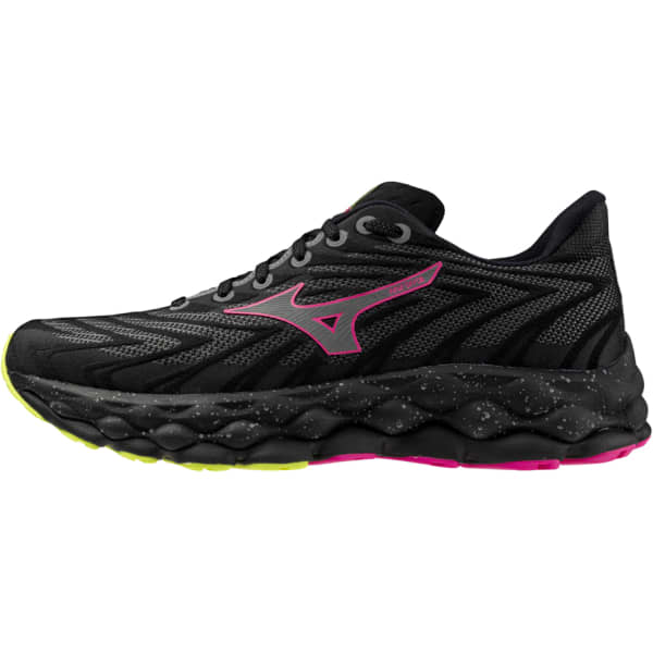 MIZUNO-WAVE SKY 8 BLACK/SILVER/PINK TETRA - Running shoe MIZUNO-WAVE SKY 8 BLACK/SILVER/PINK TETRA - Running shoe