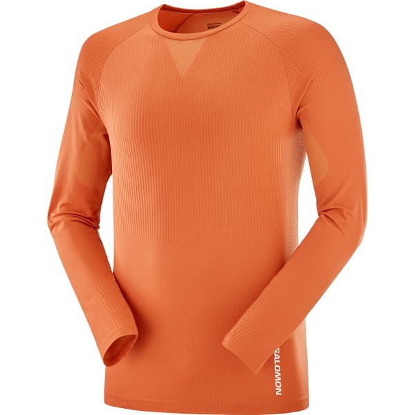 SALOMON SENSE AERO LS TEE M BURNT OCHRE Running T shirt