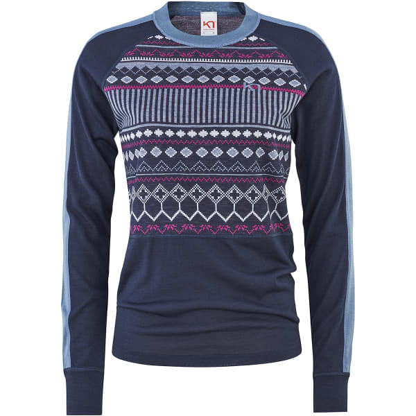 KARI TRAA-TUVA LONGSLEEVE ROYAL Thermal T-shirt