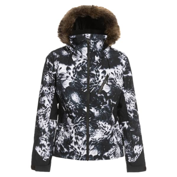 ROXY-JET SKI PREMIUM JK TRUE BLACK FUTURE FLOWER - Ski jacket