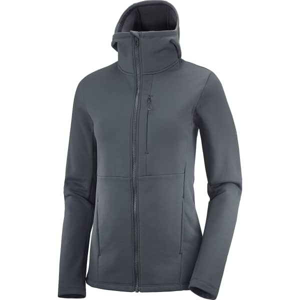 SALOMON-SNTIAL XWARM HOODIE W EBONY - Veste polaire