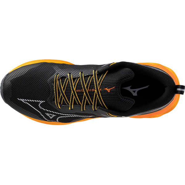 MIZUNO-WAVE IBUKI 4 BLACK/WHITE/CARROT CURL - Trail running