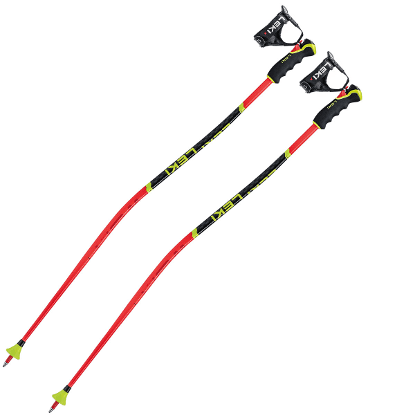 LEKI WORLDCUP LITE GS 3D RED/BLACK/NEON YELLOW 24